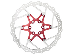 Brzdový kotouč Reverse Alloy/Steel 180mm - Red