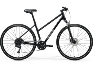 MERIDA Crossway 100 Lady Glossy Black (Silver)