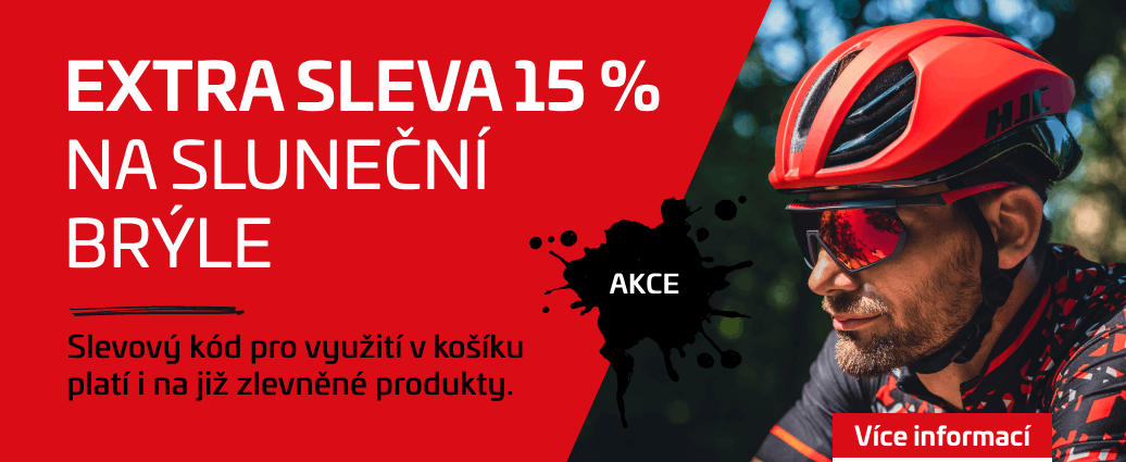 Extra sleva 15 % na sluneční brýle. Platí jen do neděle i na dříve zlevněné modely