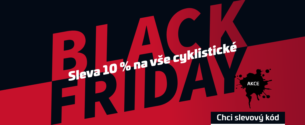 BLACK FRIDAY: Sleva 10 % na vše cyklistické včetně kol a e-biků